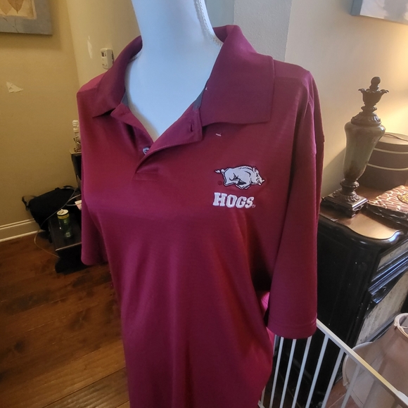 Arkansas Razorback Men's Polo Shirt with the Razorback Hog Logo Size: 2XL - Picture 6 of 12